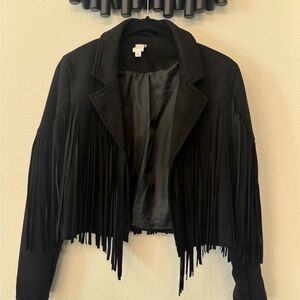 LAWLESS Black Fringe Blazer